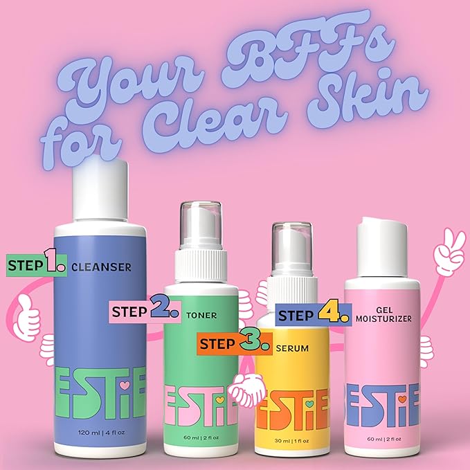 InstaNatural BESTIES Gentle Teen Gel Face Moisturizer | with Vitamin C, Hyaluronic Acid, Niacinamide for Hydration, Smoothness, Even Skintone | Simple Skincare for Healthy Skin (for All Skin Types)