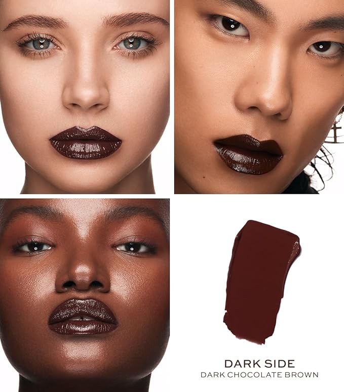 MAKE Beauty Cream Supreme Long-Lasting Lipstick. High Impact Hydrating Lip Color with Emollient Moisturizing Formula. Creamy Semi-Glossy Lipstick - Shade, Dark Side