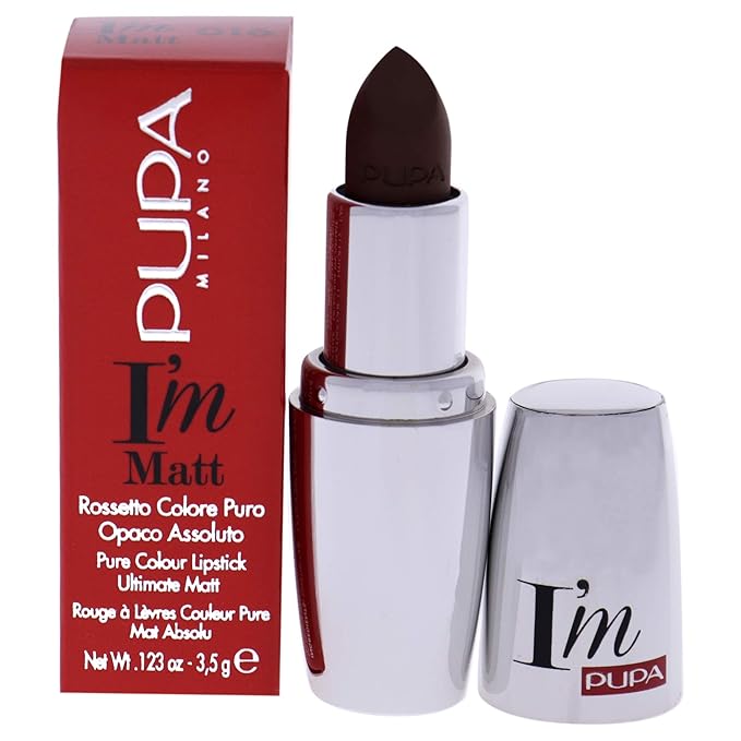 Pupa Milano I Am Matte Pure Colour Lipstick - 016 Mochaccino for Women - 0.123 oz Lipstick