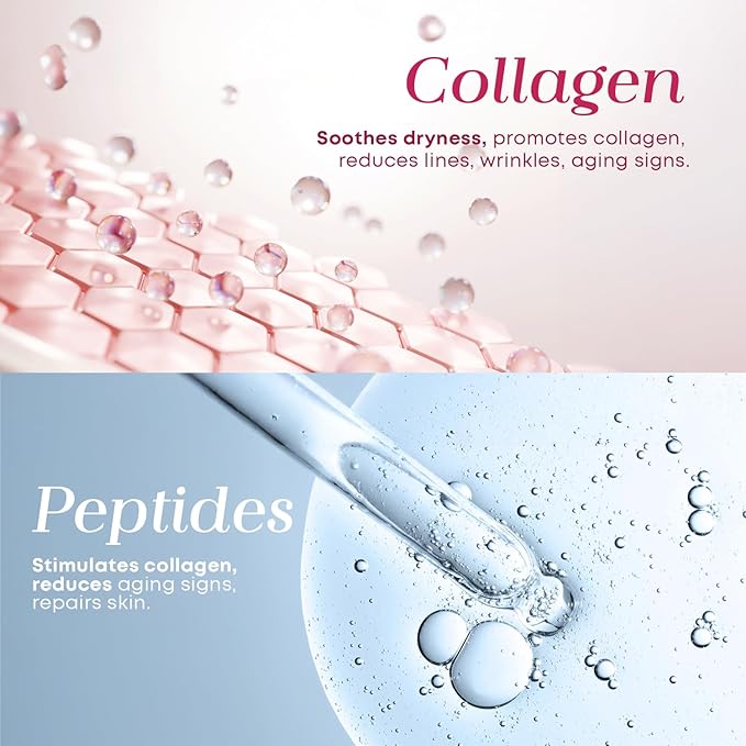 Glow Elixir Collagen & Peptides Face Serum - Dermatologist Tested, Anti-Aging, Korean Skin Care, Hydrates, Firms & Revitalizes Skin - 95% Natural, Vegan, Clean Beauty - 1.69 FL. Oz