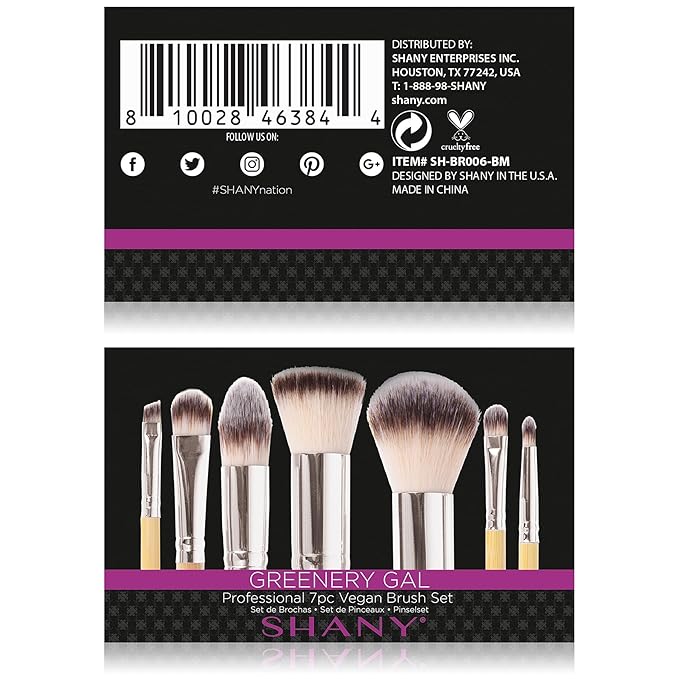 SHANY I love Bamboo - 6pc Petite Pro Bamboo brush set, NO Case