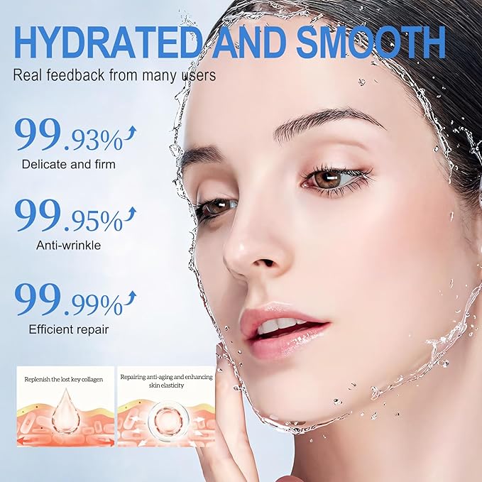 5 Packs Collagen Facial Mask, Deep Skincare Hydrating Face Masks, Beauty Skin Facial Masks, Moisturize Care Sheet Mask, Brighten skin tone, for All Skin Types