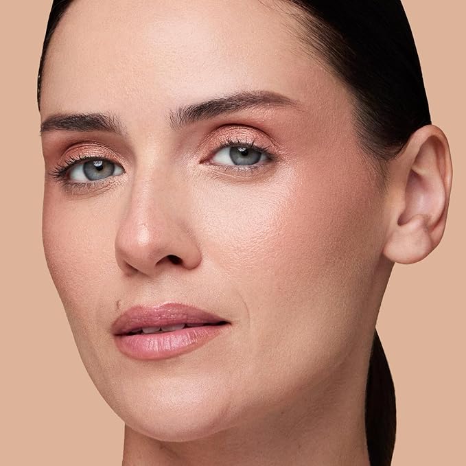 OFIR Pivot Powder | Multi-Use Glow Hydrating Highlight Blush Face Powder | Vegan Formula, Lightweight Buildable Texture | Crease-Free Compact Blush Highlighter | Sunset Spark - Warm Copper | 0.24 OZ