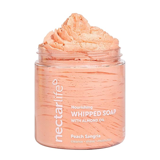 Nectar Life Whipped Soap and Shave Butter, 5 oz (Peach)