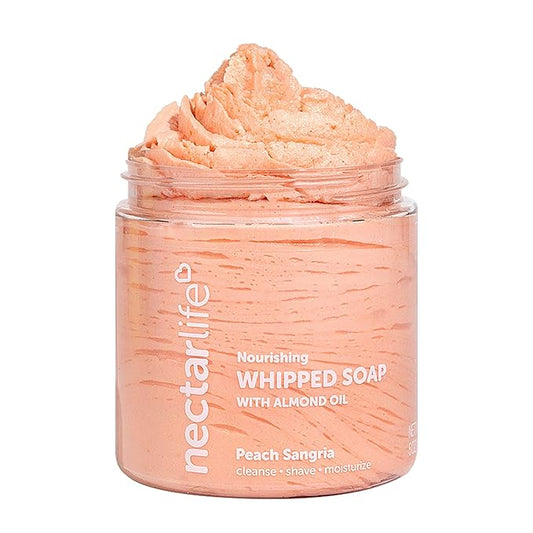 Nectar Life Whipped Soap and Shave Butter, 5 oz (Peach)