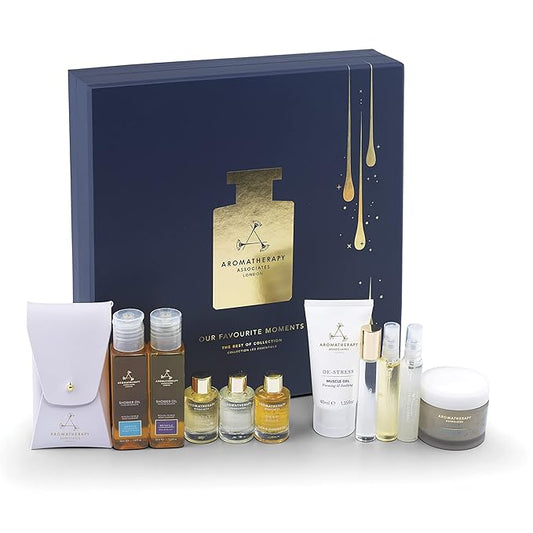 Aromatherapy Associates Our Favorite Moments. Luxurious Gift Collection of Bath and Shower Oils, Mists, Roller Balls and Body Oil. Made with Premium Essential Oils for Relaxation (1 count)