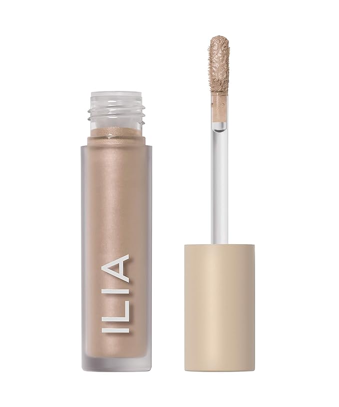ILIA - Chromatic Liquid Powder Eye Tint | Cream-to-Powder Eyeshadow, Smudge-Resistant, Quick-Dry, Weightless, Water-Based | Non-Toxic, Vegan, Cruelty-Free, Clean Makeup (Glaze, 0.12 fl oz | 3.5 ml)