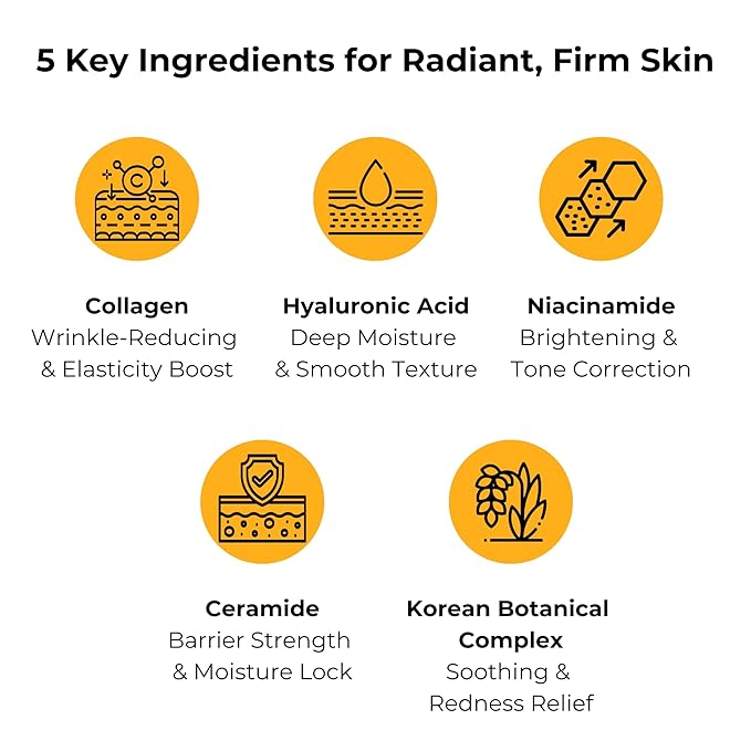 BMBCO 24K Gold Firming Cream – Anti-Aging Moisturizer with Collagen & Hyaluronic Acid | Wrinkle Repair for Face, Neck & Eyes | Korean Skincare – 50ml / 1.69 fl oz