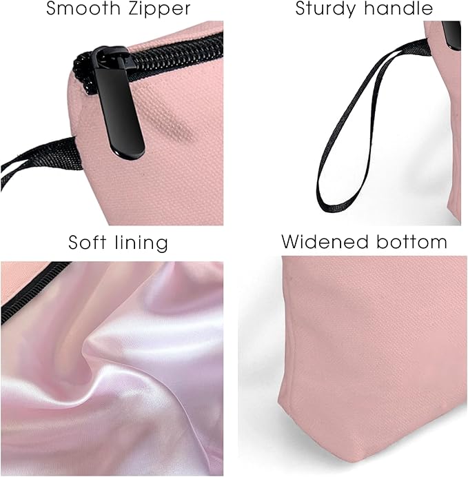 Happy Birthday Friendship Bridesmaid Team Gifts for Employees Women Mom Aunt Daughter Teenage Girl Personalized Make up Cosmetic Bag Travel with Mirror Mothers Day Christmas Graduation X