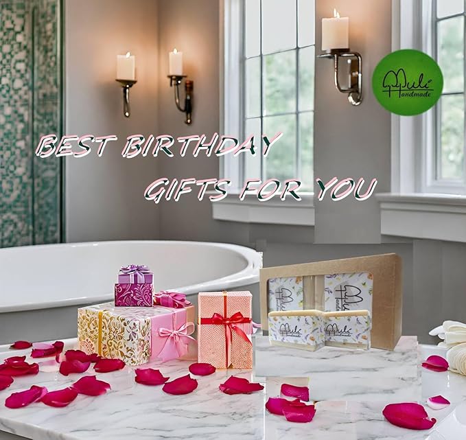 Natural Handemade Bar Soap for Men and Women with Essential oils, Scented Bar Soaps for Bath, Fragrance Regular Use Gift Set (Pack of 2) Calendula