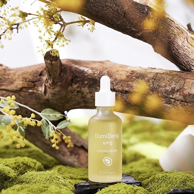 Chickpea Serum - Korean Traditional Vegan Skincare Formula, Dry Skin Nutrition & Anti-Aging with Fermented Chickpea Extract, Panthenol & Phytosqualane, 50mL | 1.69fl.oz.