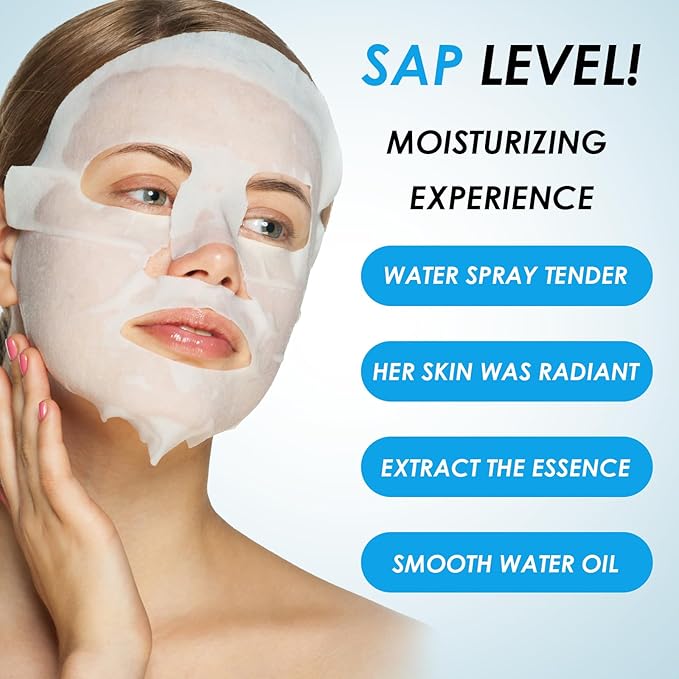 12 Pack Face Mask Skin Care,Sheet Mask Set,Facial Masks for Women Care, Skincare Hydrating Face Masks,Moisturizing,Soothing,Premium for All Skin Types