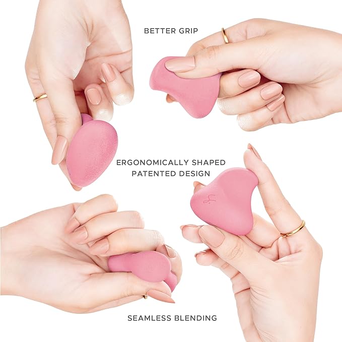 Original Beauty Blender Makeup Sponge Applicator for Powder, Cream & Liquid, Beauty Tools Puff, Streak Free Application, Vegan, Cruelty Free Made in USA, Pink