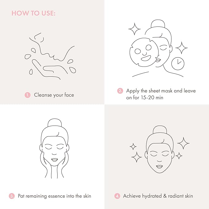 ESW Beauty Vitamin C Glow Set – Antioxidant-Rich Face Masks with Kiwi, Grapefruit & Lemon – Includes Pink Dream, Pineapple Bliss & Deep Detox – Vegan, Clean Beauty for Radiant Skin