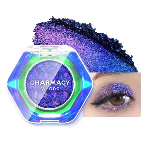 CHARMACY Multichrome Cream Eyeshadow, Intense Color Shifting Creamy Eye Shadows, Highly Pigmented, Metallic Shimmer Eyeshadow, Bright Highlighter Duochrome Eye Make Up, Multi-Reflective Finishes #04