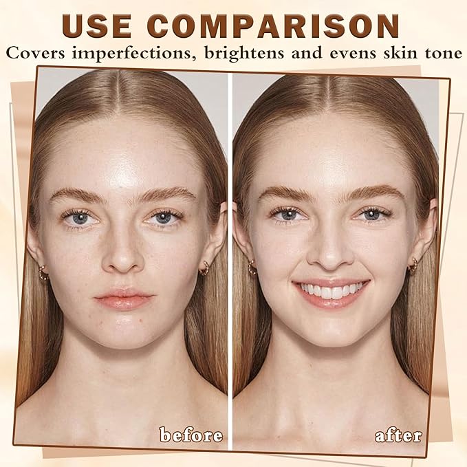 Airbrush Flawless Setting spray,Hydrating Full Coverage Foundation for Smooth Radiant Finish,Breathable Blendable,Lightweight Silky Foundation Makeup for Mature Skin(04 Porcelain)