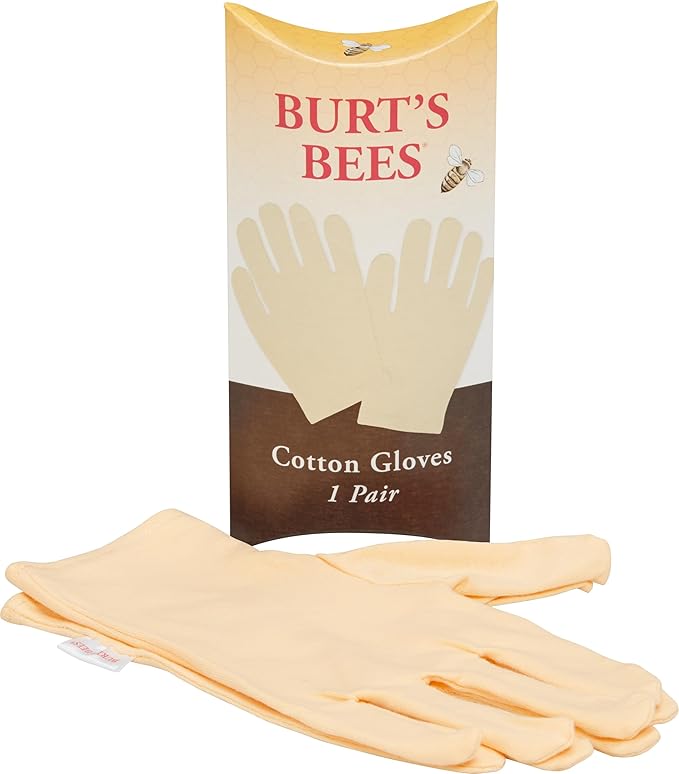 Burt's Bees Back to School Gift Ideas - Hand Repair Set, 3 Hand Creams plus Gloves - Almond Milk, Lemon Butter Cuticle Cream, Shea Butter Repair