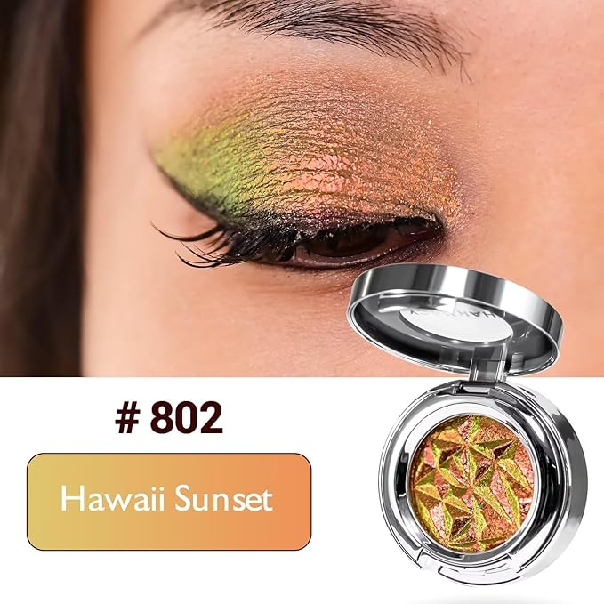 CHARMACY Duochrome Eyeshadow, Insane Shifters Chameleon Eyeshadow, Creates High-Impact, Metallic Eye Looks, 100% Vegan and Cruelty Free (Chameleon-#802, 0.06 Ounce (Pack of 1))