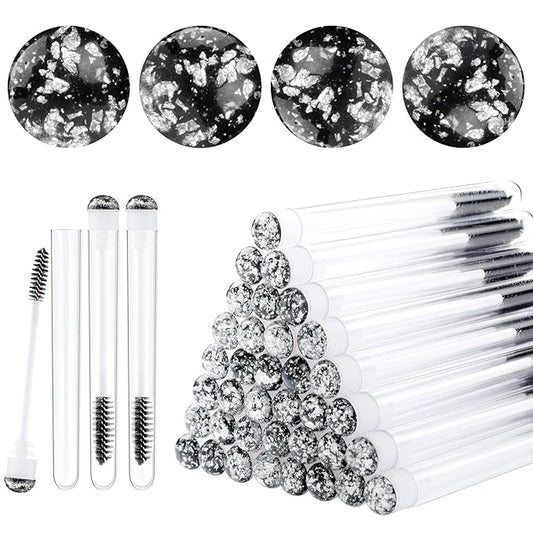 20pcs Eyelash brush Lash Wand Makeup tool Eyelash Extension supplies Cleaning brush Diamond Mascara foil black