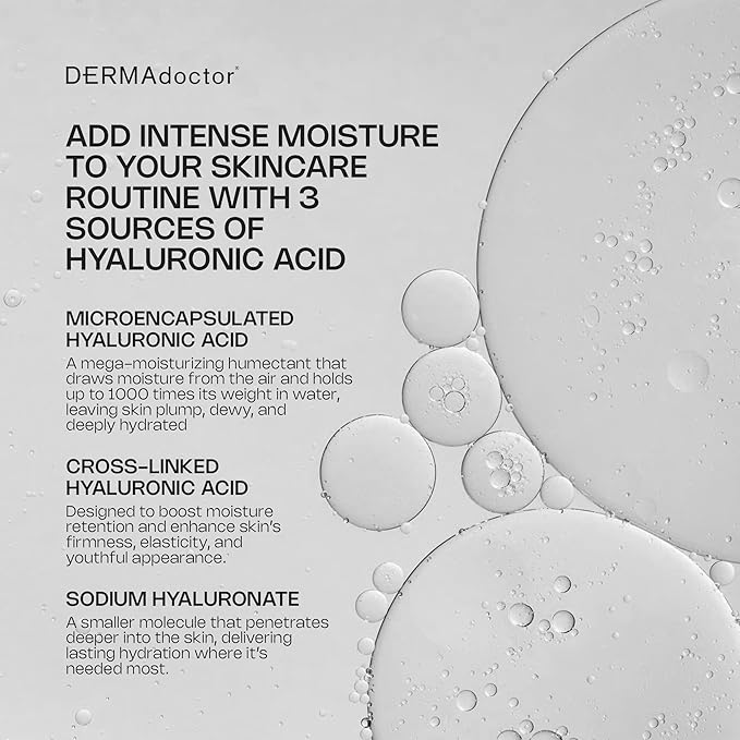 DERMAdoctor Wrinkle Revenge Dermatologist Formulated Anti Aging Hyaluronic Acid Serum for Face, Hydrating Serum, Wrinkle Filler & Hydrating Primer Fragrance Free - 1 fl oz