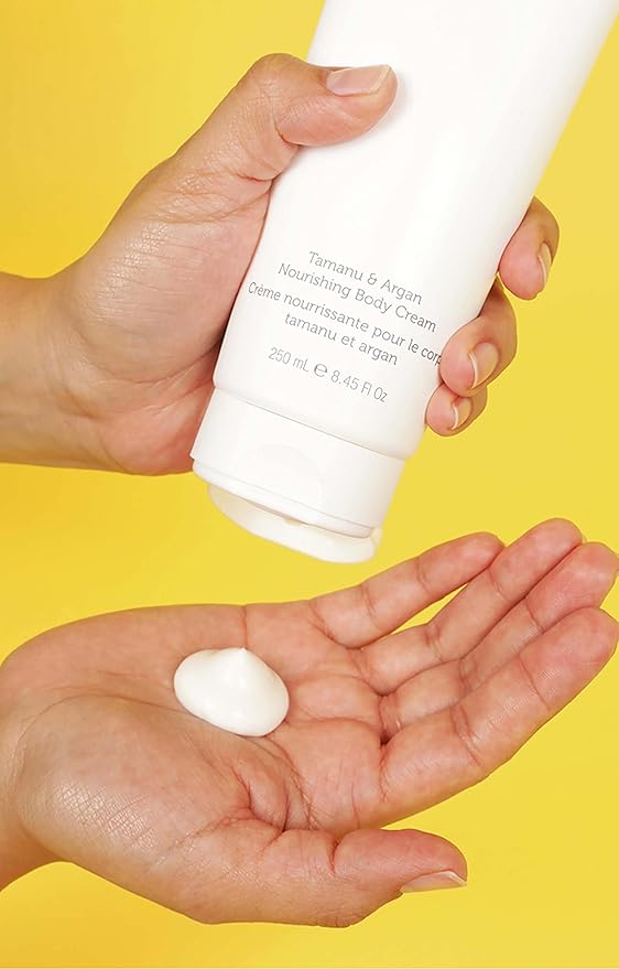 Tamanu and Argan Nourishing Body Cream - All Over Hydration and Protection - Rejuvenates Dry and Dehydrated Skin - Rare, Specially Sourced Ingredients - Clean Beauty - 8.45 oz