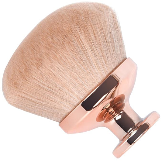 Large Kabuki Body Makeup Brush, Self-Tanning Applicator, Suitable for Mixed Bronzing Sun Protection Body Cream Dry and Wet Multi-Use, Evenly Apply 90mm Large Brush Head (golden)