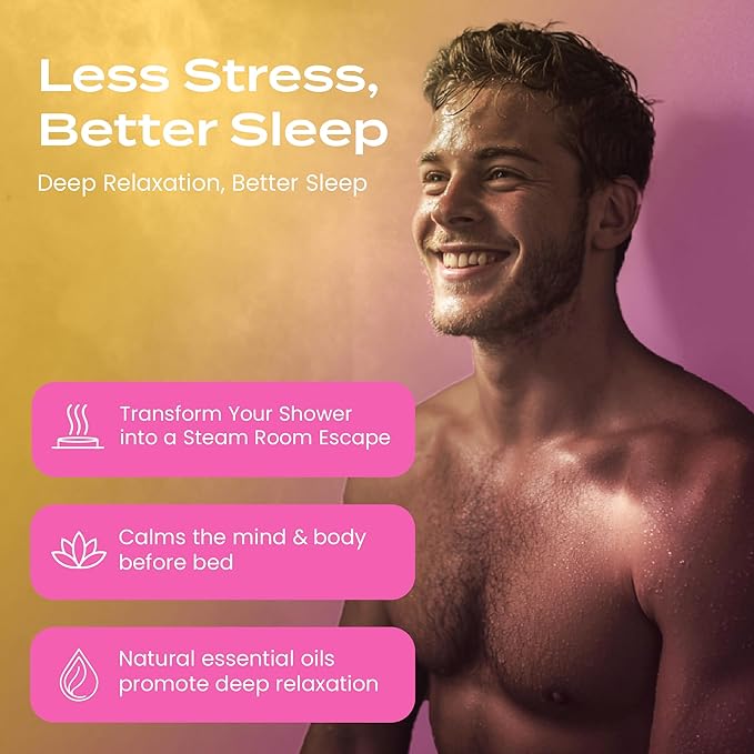 Body Restore Shower Steamers Aromatherapy 6 Pack - Birthday Gifts for Women, Men, Travel Essentials, Stress Relief, Relaxation, Self Care - Citrus