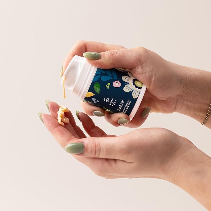 LUMA & LEAF Fresh Lift Peptide Moisturizer | Daily Anti-Aging Face Cream with Hyaluronic Acid & Hibiscus for Firming & Glow | Lightweight Facial Moisturizer for Fine Lines & Wrinkles | 1.7 fl oz