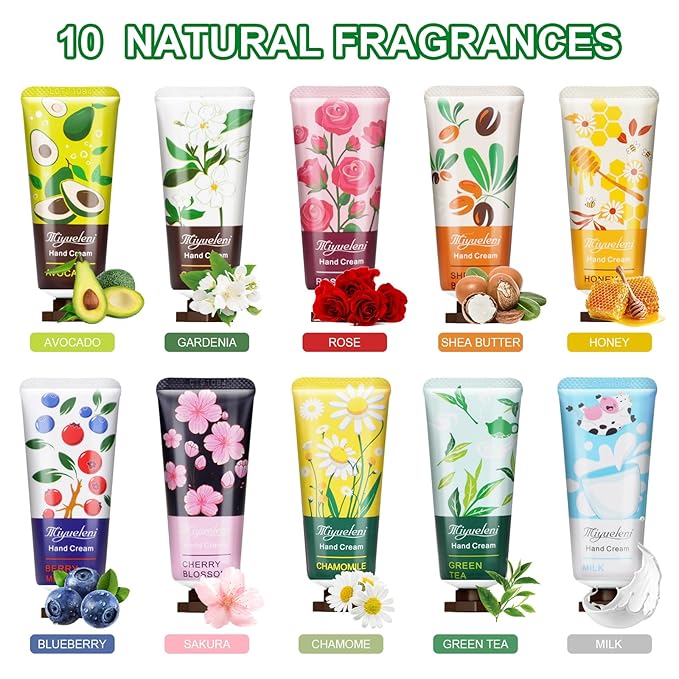 80 Pack Hand Cream Gift Set: Hand Lotion Travel Size, Teacher Appreciation Gifts, Hand Cream for Dry Cracked Hands, Mini Lotion Bulk, Small Gifts for Women Corworkers Nurse Birthday Party