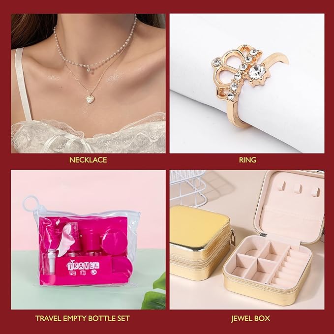 21Pcs Bath and Body Gift Basket Set for Women Christmas Gifts- Rose Vanilla XL Spa Gift Basket for Women Gifts｜ Bath Gift Set Home Bath Spa Self Care Kit - Thank You, Birthday Spa Gift Baskets