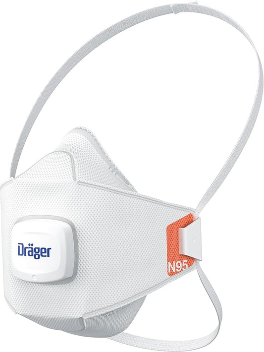 Dräger X-plore 1950 V N95 respirator mask with exhalation valve | NIOSH-approved respirator mask