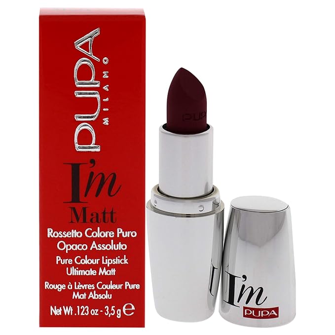 Pupa Milano I Am Matte Pure Colour Lipstick - 032 Fancy Mauve for Women - 0.123 oz Lipstick