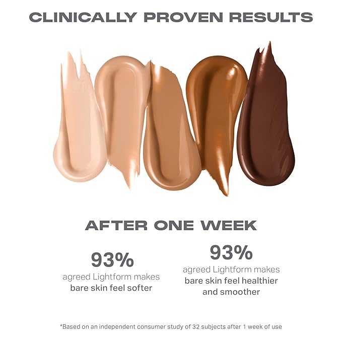 Morphe Lightform Dewy Foundation - Extended Hydration Foundation Makeup with a Lasting, Natural Radiant Finish - Long-Wearing Formula with Buildable, Medium Coverage - Light 07W (1.01 fl oz)