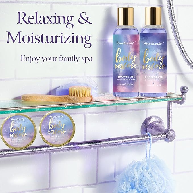 Spa Kit for Women, 12 Pcs Luxury Bath Skin Care Shower Bath Set, Spa Gift Sets with Reusable Bag, Bath Bomb, Christams Birthday Gifts for Teen Girls, Her, Mom