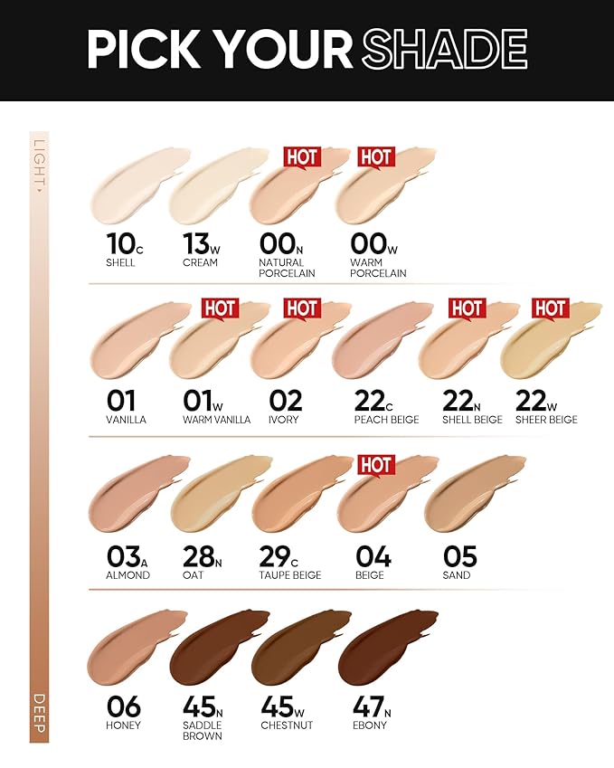 Full Coverage Cushion Foundation, Weightless, Skin Fit, Satin Glow Finish, Oil-Control Waterproof Foundation, Sweatproof Flawless BB Cream CC Korean Makeup