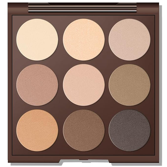 Neutral Eyeshadow palette, Nude eyeshadow palette, matte eye shadow makeup palette with Mirror, Long-lasting Wear, Vegan, Cruelty-free - 0.5oz (Nude Matte)
