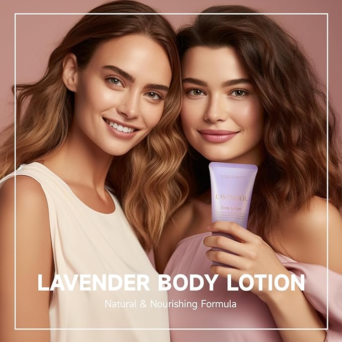 Spa Gifts for Women, Lavender Gift Set, Body & Earth 6 Pcs Bath Gift Sets, Self Care Gifts, Birthday Gifts for Women, Relaxing Spa Set,Christmas Gifts