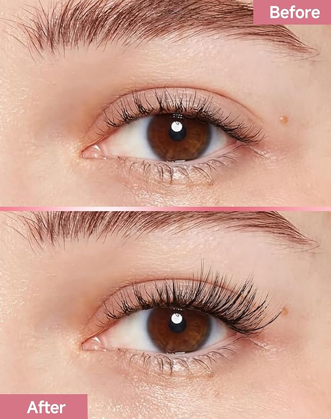 Half Lashes Natural Half Eyelashes Clear Band Wispy Corner Lashes 7 Pairs HF2