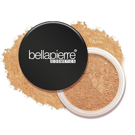 Bellapierre Mineral Foundation SPF 15 – Loose Powder Foundation, Full Coverage Mineral Makeup with Matte Finish – Vegan, Cruelty Free, Hypoallergenic, Oil & Talc Free – 0.32 oz - Maple