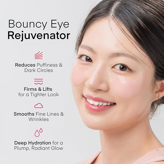 TEREZ & HONOR Peptide Collagen Hydrogel Eye Patches - 24 Pairs Korean Under Eye Masks for Puffy Eyes, Dark Circles, Wrinkles & Undereye Bags - Firming, Hydrating, Travel & Gift Ready Skincare Eye Pads