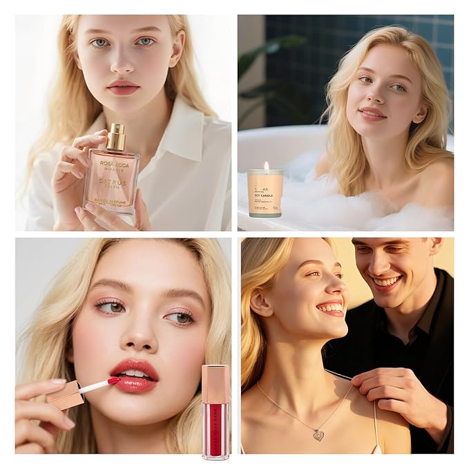 Orange 33 Pcs Facial Kit For Women, Skin Care Gift Set, Self-Care Kit, Spa & Bath & Body Basket Gift, Beauty Care Bag Set, Collagen Gel Mask, Pampering Kit, Birthday Gift, Christmas, Wife, Mother Day