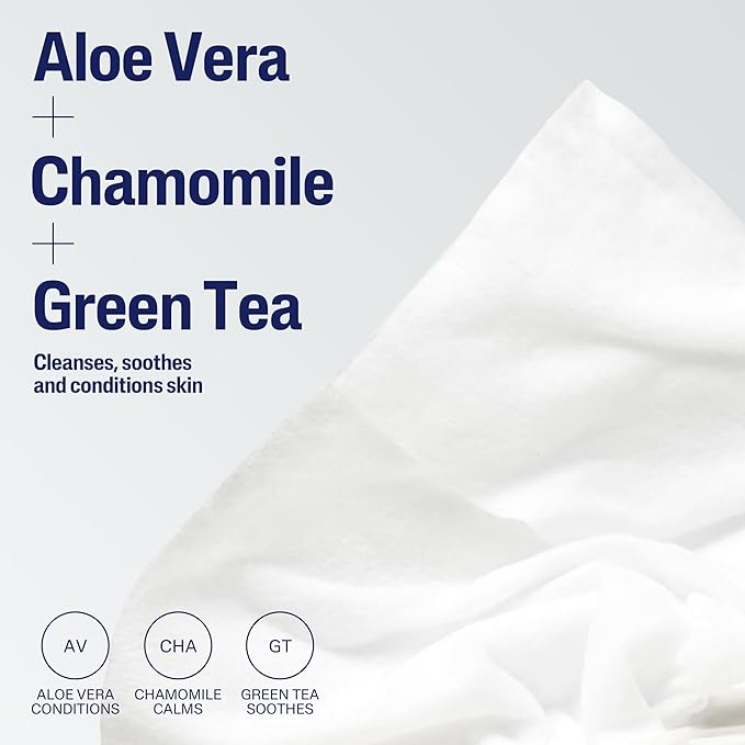 Cetaphil Gentle Makeup Removing Face Wipes, Daily Cleansing Facial Towelettes Gently Remove Makeup, Fragrance and Alcohol Free, 25 Count