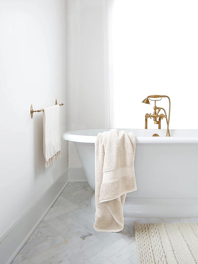 Delara Organic Cotton Luxuriously Plush Bath Towel 20 Piece Set|GOTS & Oeko-TEX Certified|Premium Hotel Quality Towels|Feather Touch Technology|650 GSM Long Staple|Soft, Quick Dry & Ultra-Absorbent