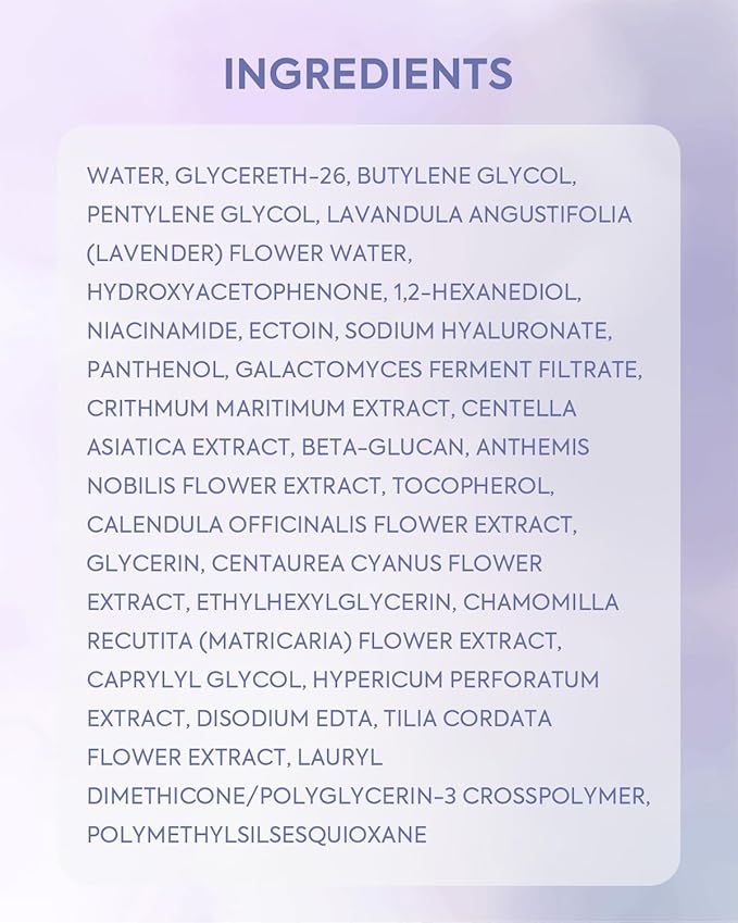 KOMFYMED Revitalizing Comforting Facial Toner with Ectoin & Hyaluronic Acid, Soothing & Hydrating Facial Essence for All Skin Types,Great for Cotton Pad Facial Masks, 500ml / 16.9 fl.oz