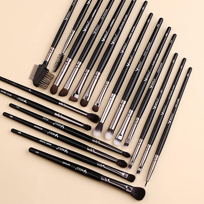 BEILI Makeup Brushes 40Pcs Professional Makeup Brush Set Premium Synthetic Kabuki Foundation Blending Face Powder Blush Concealers Eye Shadows Make Up Brushes Kit