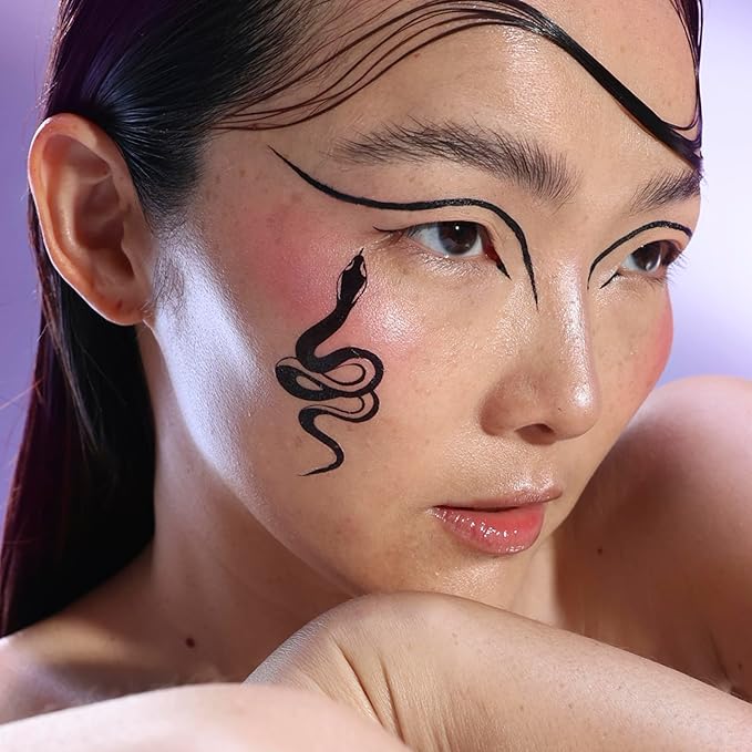 Black Liquid Eyeliner Pencil Queen Cobra – Long-Lasting – Quick-Drying, No Flaking – Thin Applicator & Intense Color – 0.016 fl.oz