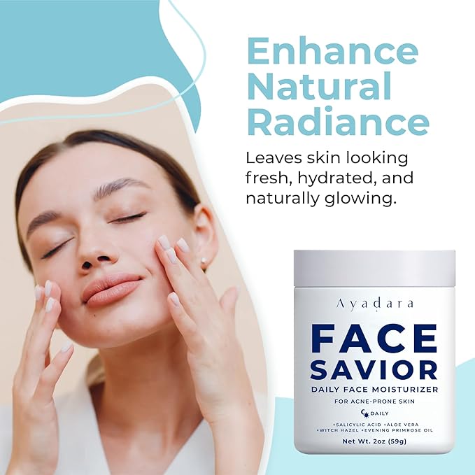Acne Facial Moisturizer, 2 fl oz, Advanced Oil Control Face Moisturizer for Oily Skin, Hydrating Acne Cream & Anti Acne Moisturizer for Face, Powerful Skin Care Regimen for Men & Women