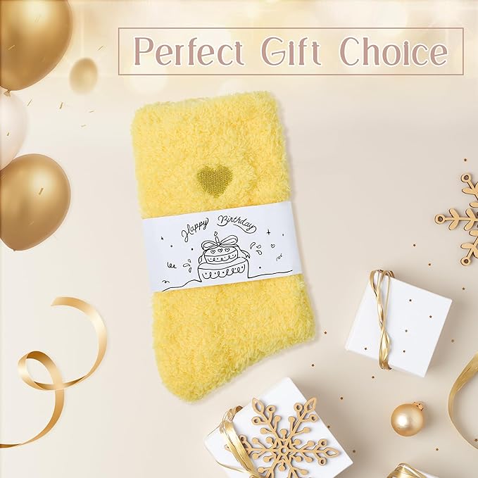 American Trends Coral Fleece Cloud Socks Ultra-Soft Fuzzy Warm Sleep Socks Cozy Unisex Gifts for Birthday Self-Care