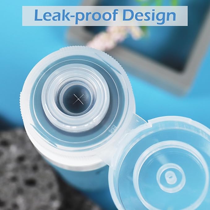 GLAMFIELDS Travel Bottles for Toiletries,TSA Approved 3oz size Leak Proof Silicone Containers for Shampoo, Conditioner,Easy to Squeeze and Portable, Essentials for Traveling (4 Pack) Black