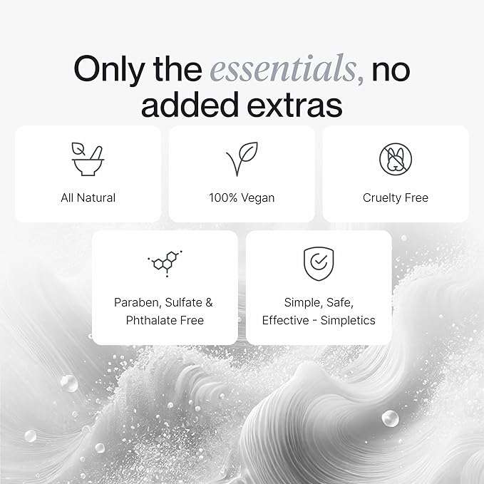 Simpletics Himalayan Sea Salt Spray for Hair - All Natural, 5 Ingredient Texturizing and Volumizing Product - Tropical Scented - Beach Look To Add Volume & Texture - Unisex - 240ml...